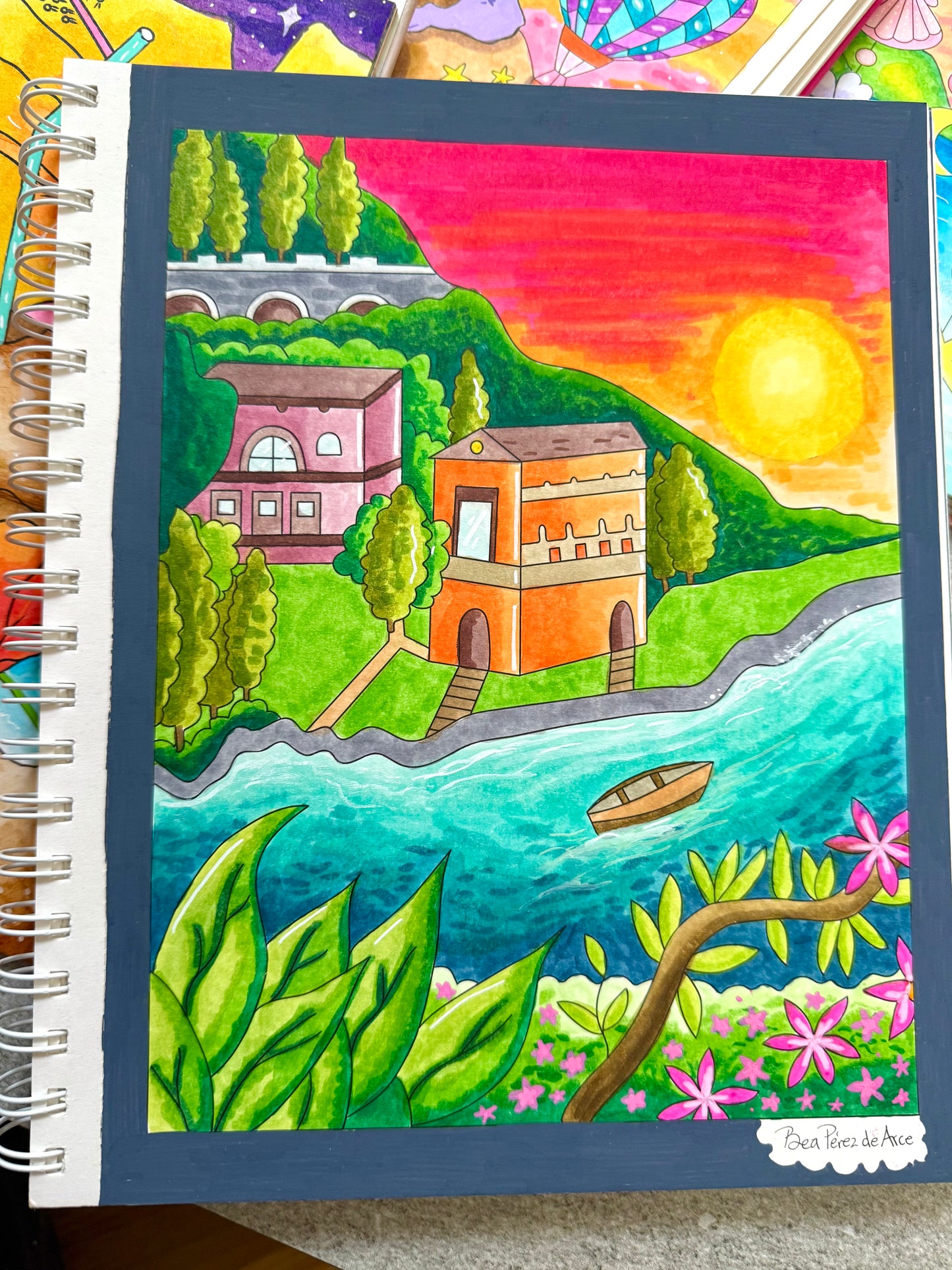 Workshop tips y atardeceres en marcadores de alcohol - Solsticio Color